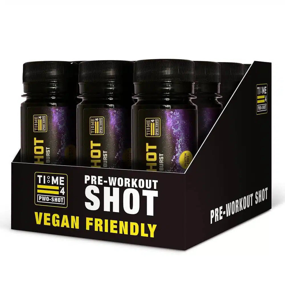 Time 4 Nutrition Time 4 Pre Workout Shots x 12 x 60ml Shots - Blueberry